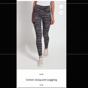 NEW-LYSSE Cotton Jacquard Legging-dark heather grey